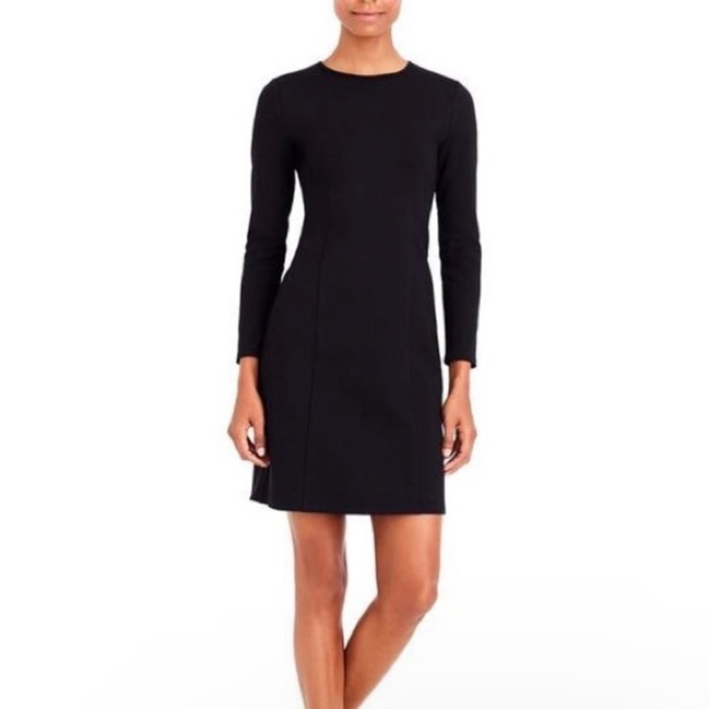 J Crew heather gray pointe knit dress